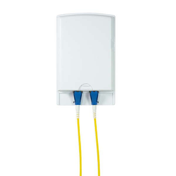 Naar omschrijving van FB1001 - Fibre optic outlet, 2 ports, surface mount, white