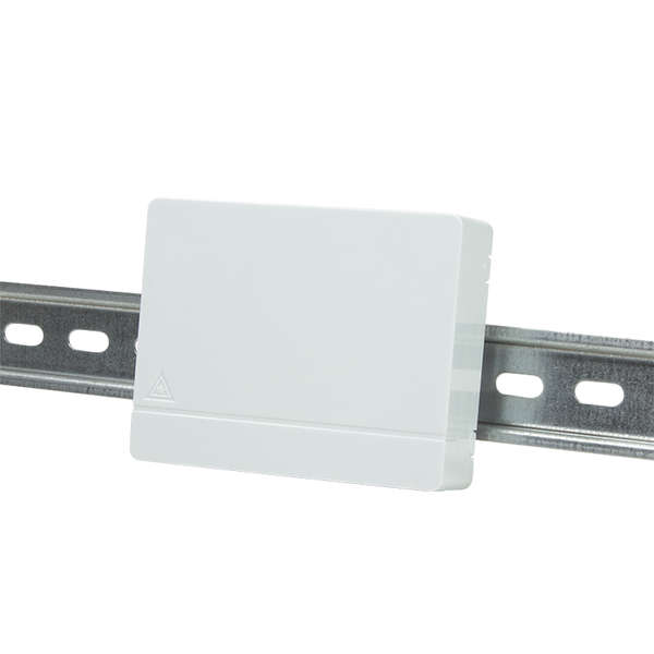 Naar omschrijving van FB1002 - FTTH Termination box, 4 ports, white, including DIN rail holder