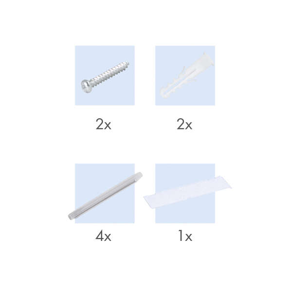 Naar omschrijving van FB1007 - FTTH termination box, 4 ports, wall or DIN rail mounting, white