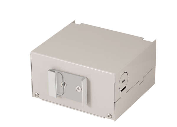 Naar omschrijving van FB5001 - Industrial splice housing for DIN rail, metal housing, without front panel