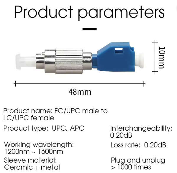 Naar omschrijving van FC-LC-VERLOOP - FC (male) - LC (female) adapter OS2 UPC