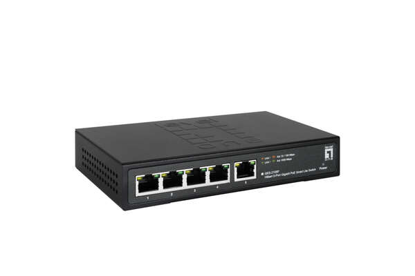 Naar omschrijving van GES-2105P - GES-2105P, Hilbert 5-Port Gigabit PoE Smart Lite Switch 802.3at/af 60W PoE Power