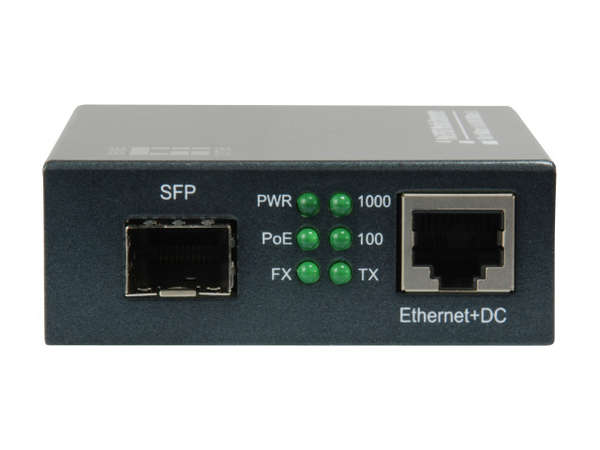 Naar omschrijving van GVT-2012 - Gigabit Ethernet PoE Media Konverter, RJ45 - SFP