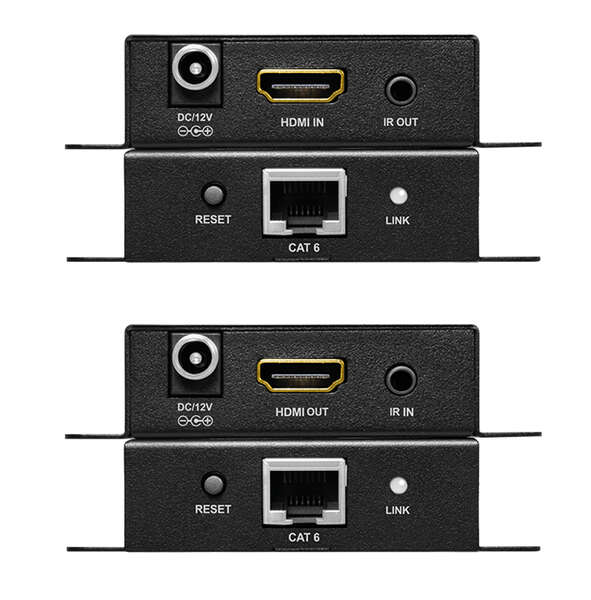 Naar omschrijving van HD0063 - HDMI extender set over LAN, 70 m, 4K/60 Hz, EDID, HDR, HDCP, POC, IR