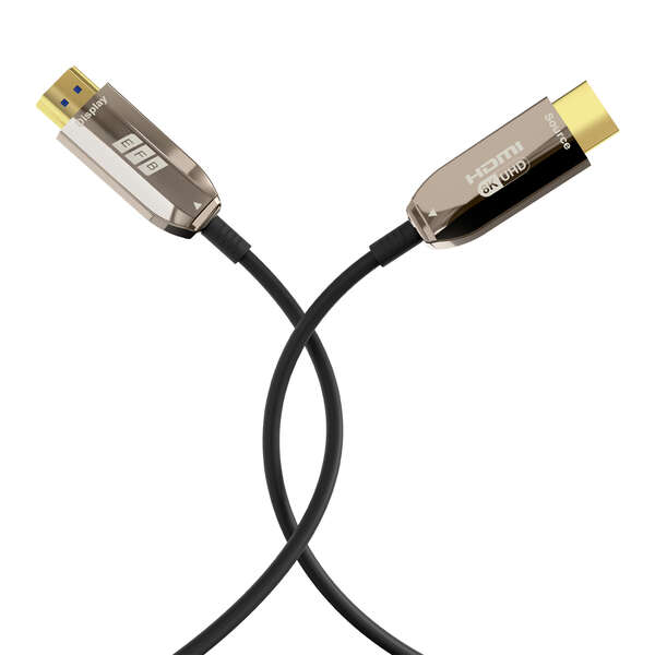 Naar omschrijving van HDMI-21-00007 - HDMI fiber optic cable AOC active 8K60Hz 48 Gbit/s 20m black comp. with HDMI 2.1/2.0
