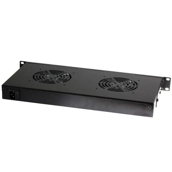 Naar omschrijving van I-CASE-FAN-TC2B - 2 Fans with LED Thermostat 1U Rack 19