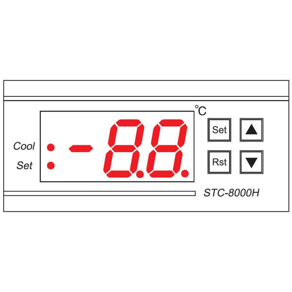 Naar omschrijving van I-CASE-FAN-TC2B - 2 Fans with LED Thermostat 1U Rack 19