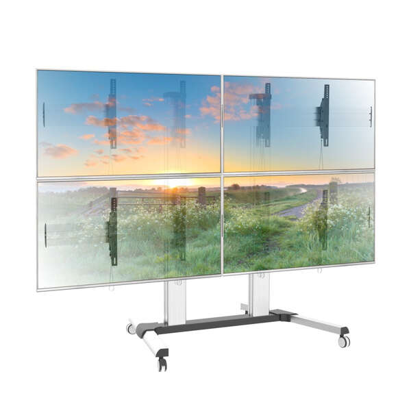 Naar omschrijving van ICA-TR4VW - Floor Stand for 4 x LCD/LED TVs 32-52