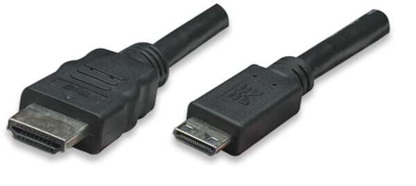 Naar omschrijving van ICOC-HDMI-B-025 - HDMI High Speed mit Ethernet Mini HDMI A / HDMI A, black 3m