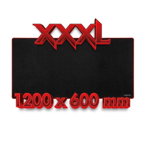 Naar omschrijving van ID0216 - XXXL gaming mouse pad, 120 x 60 x 0.3 cm, black