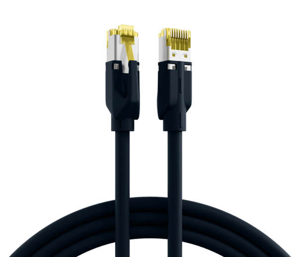 Naar omschrijving van K3130-1 - RJ45 Patch Cord Cat.6A S/FTP PUR Cat.7 raw cable TM31 black 1m