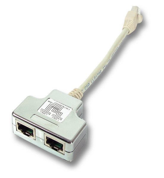 Naar omschrijving van K5124-015 - Poortverdubbelaar, 2x ISDN over 1 kabel