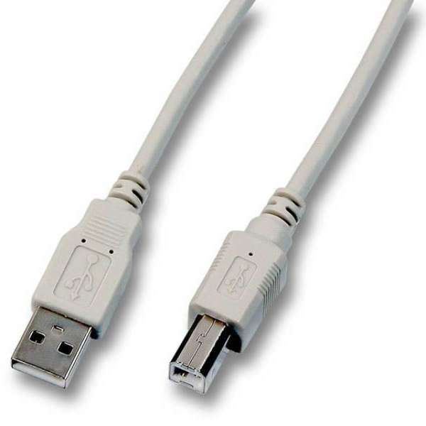 Naar omschrijving van K5255-0-5 - USB2.0 aansluitkabel Type A naar Type B, grijs, 0,5m
