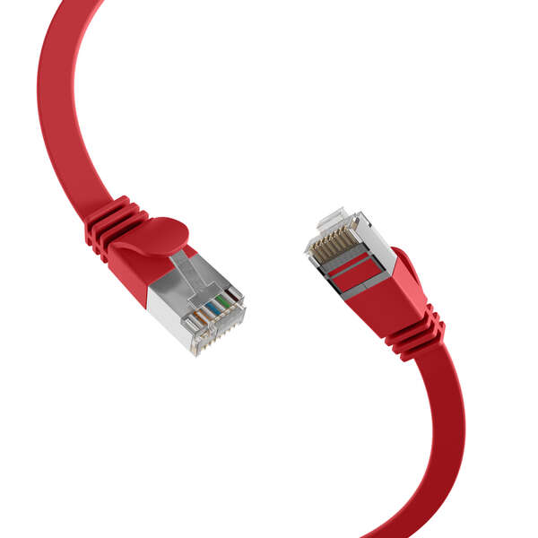 Naar omschrijving van K5545RT-2 - RJ45 Flat Patch Cord Cat.6A U/FTP PVC red 2m