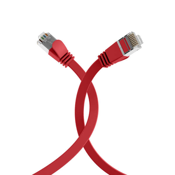 Naar omschrijving van K5545RT-2 - RJ45 Flat Patch Cord Cat.6A U/FTP PVC red 2m