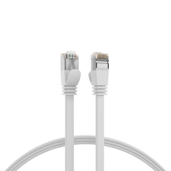 Naar omschrijving van K5545WS-2 - RJ45 Flat Patch Cord Cat.6A U/FTP PVC white 2m