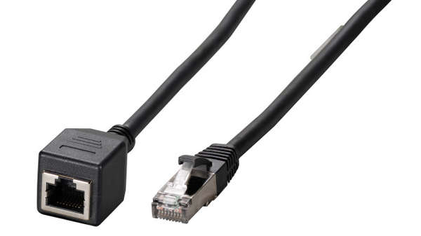 Naar omschrijving van K5546SW-10 - RJ45 patch cable extension Cat.6A, S/FTP, AWG26, black, 10m