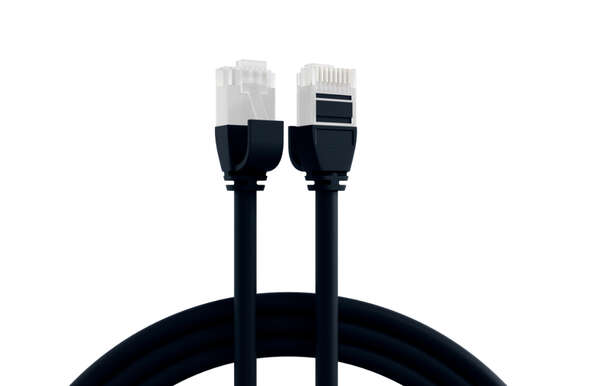Naar omschrijving van K8108SW-5 - RJ45 Patch Cord Cat.6A U/UTP TPE 3,6mm ultraflex black 5m