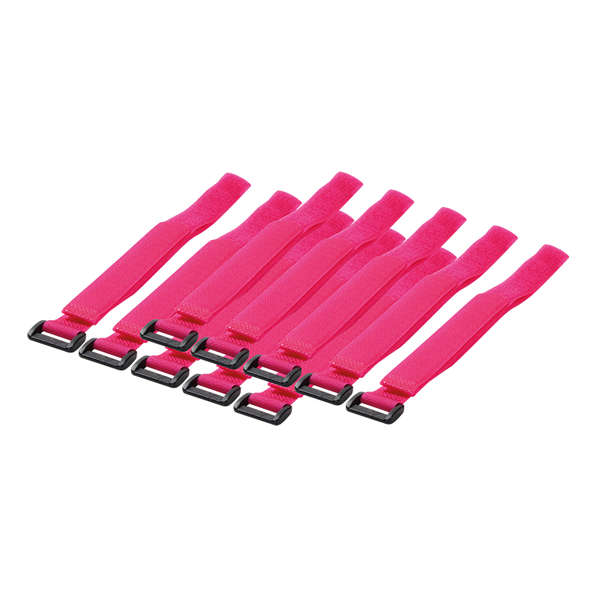 Naar omschrijving van KAB0016 - Velcro cable strap, 10 pcs., pink