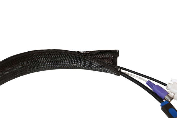 Naar omschrijving van KAB0047 - Flexible cable protection with zipper, 30 x 20 x 2000 mm