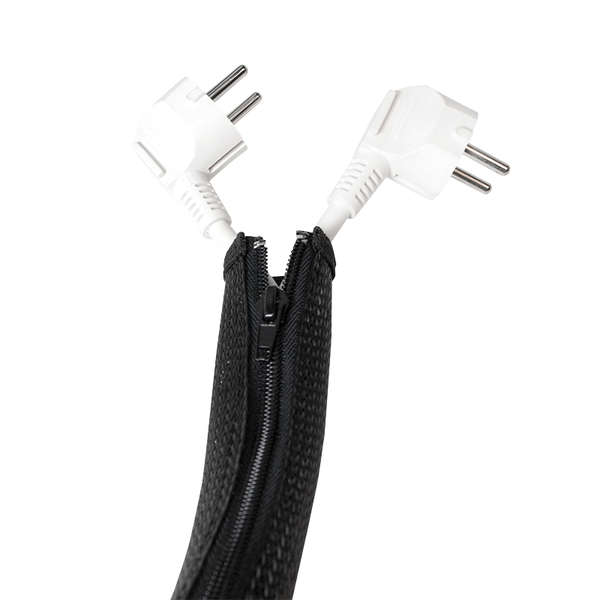 Naar omschrijving van KAB0046 - Flexible cable protection with zipper, 30 x 20 x 1000 mm