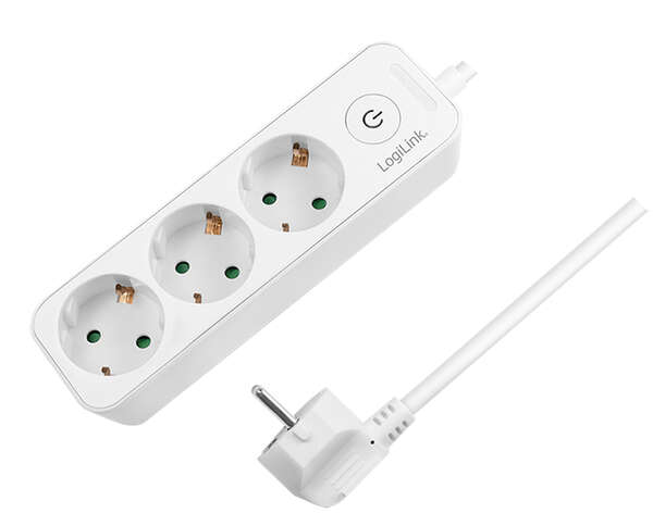 Naar omschrijving van LPS244 - Outlet Strip, 3 safety sockets, white