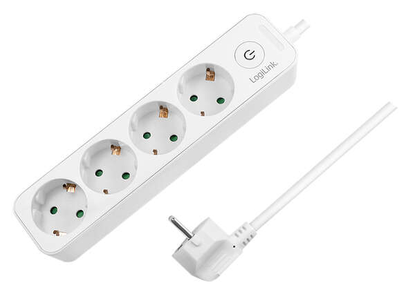 Naar omschrijving van LPS245 - Outlet Strip, 4 safety sockets, white