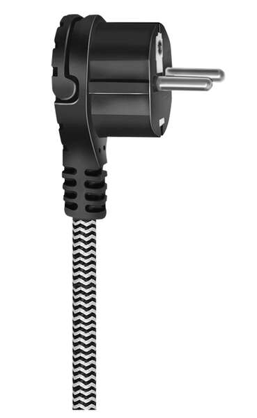 Naar omschrijving van LPS261 - Outlet Strip, 3 safety sockets, w/ textile cable, black