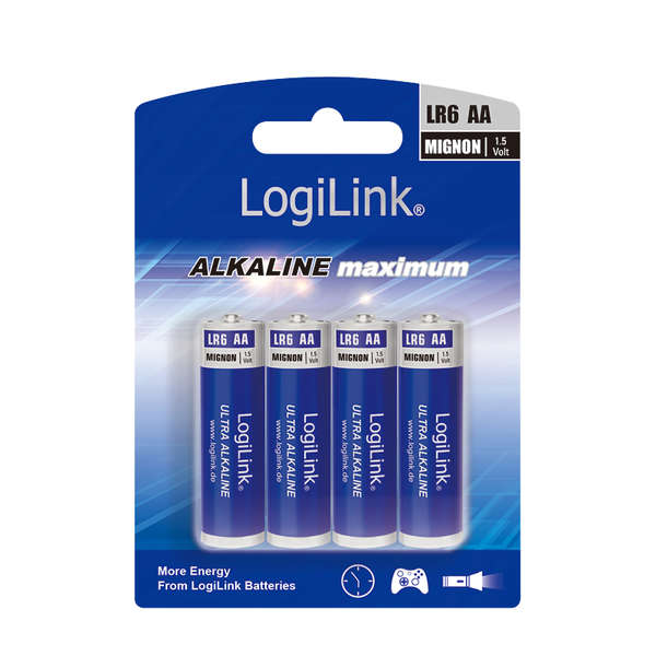 Naar omschrijving van LR6B4 - Ultra Power AA alkaline batteries, LR6, Mignon, 1.5V, 4pcs