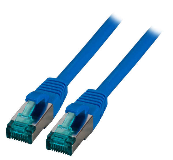 Naar omschrijving van SL6ABL015 - RJ45 Patchkabel Cat.6A S/FTP LSZH blauw 1,5m