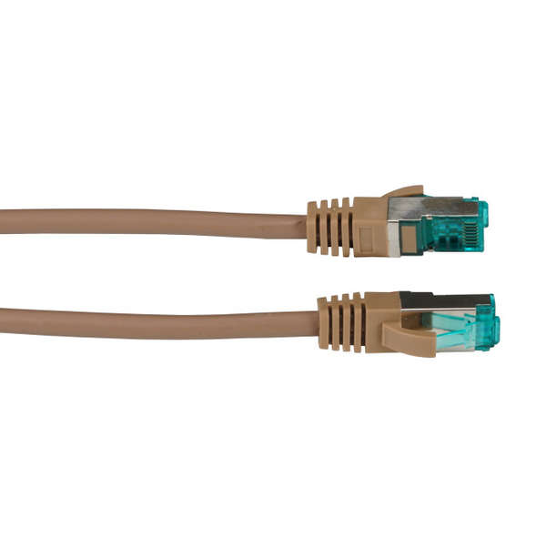 Naar omschrijving van SL6ABR075 - Patch Cat.6A 10G S/FTP PIMF Bruin 7,5m