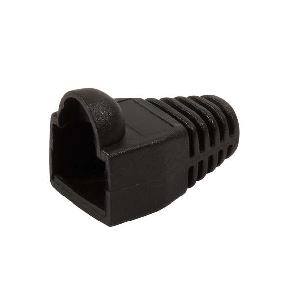 Naar omschrijving van MP0006 - Modular RJ45 Plug Cable Boot 5.8mm, black, 100 pcs.