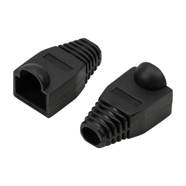 Naar omschrijving van MP0064 - Modular RJ45 Plug Cable Boot 6.5mm BLACK, 50pcs