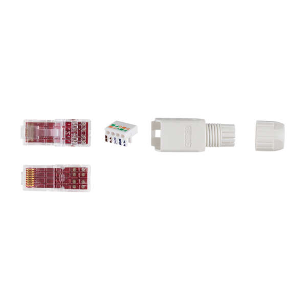 Naar omschrijving van MP0069 - Field assembly Cat.6A RJ45 plug, unshielded, one-piece type
