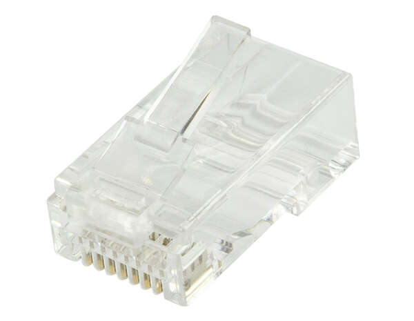 Naar omschrijving van MP0072 - Modulaire stekker RJ45 Cat.6A UTP, grijs, 100 stuks