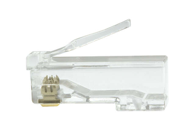 Naar omschrijving van MP0072 - Modulaire stekker RJ45 Cat.6A UTP, grijs, 100 stuks