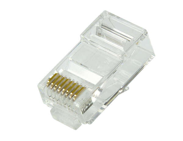 Naar omschrijving van MP0072 - Modulaire stekker RJ45 Cat.6A UTP, grijs, 100 stuks