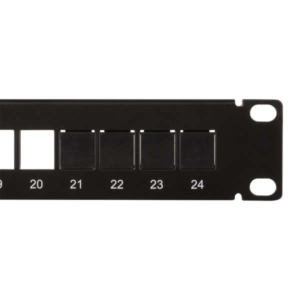 Naar omschrijving van NK0091 - Blindstop Keystone holes Zwart 10 stuks