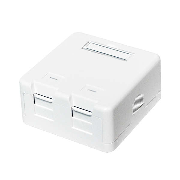 Naar omschrijving van NK4032 - Keystone surface mounted box 2 ports, white