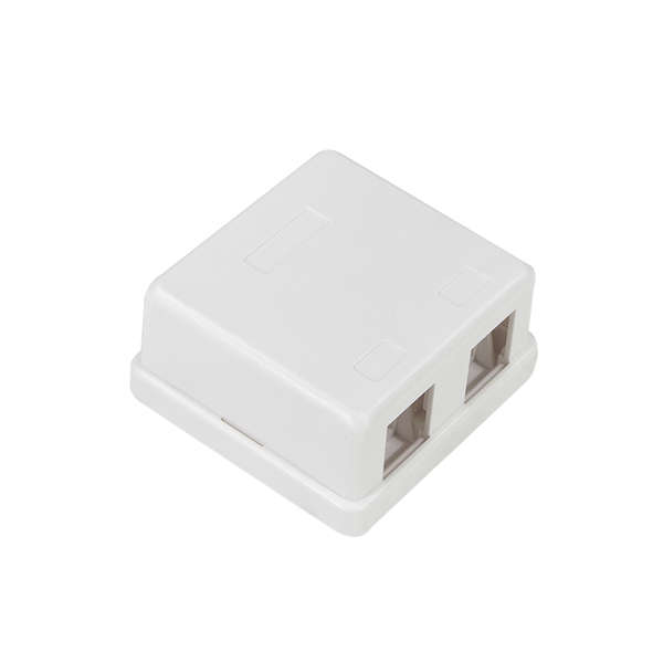 Naar omschrijving van NK4036 - Empty box for 2 keystone modules, surface mount, white