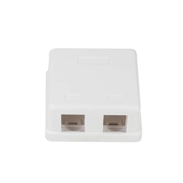 Naar omschrijving van NK4036 - Empty box for 2 keystone modules, surface mount, white