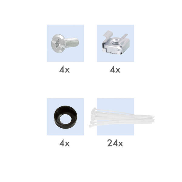 Naar omschrijving van NK4041 - Modulair Distributie patchpaneel 24-v GRIJS Logilink