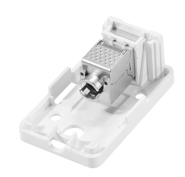Naar omschrijving van NK4079 - Keystone surface box 1-port, with shutter