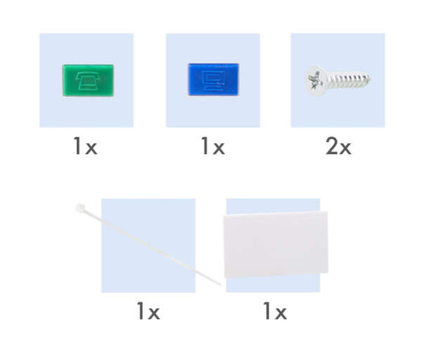 Naar omschrijving van NK4079 - Keystone surface box 1-port, with shutter