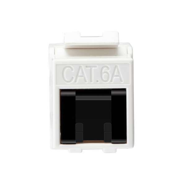 Naar omschrijving van NK4084 - Keystone Jack Cat.6A UTP dust cap type, 15 mm 22-26 AWG
