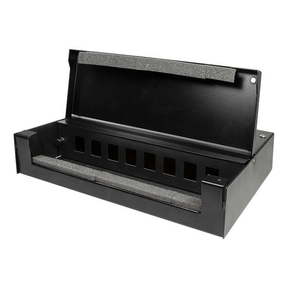 Naar omschrijving van NP0091 - Consolidation point box for 8 or 12 keystone modules, metal, black