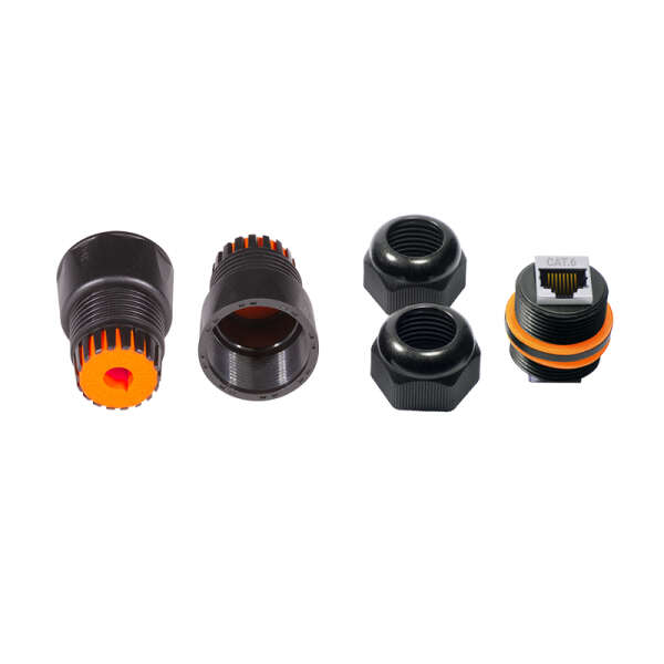 Naar omschrijving van NP0095 - Cat.6 outdoor inline coupler, IP67 waterproof, short type