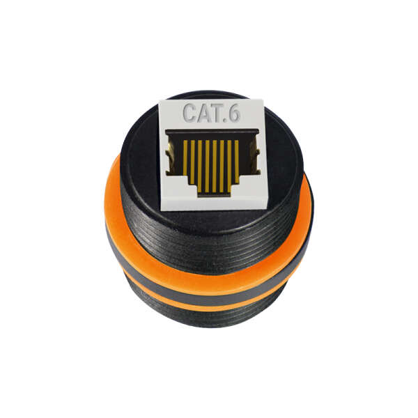 Naar omschrijving van NP0095 - Cat.6 outdoor inline coupler, IP67 waterproof, short type