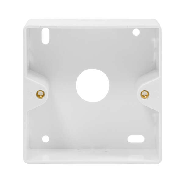 Naar omschrijving van NP0223 - Surface back box for flush mount outlets, signal white RAL9003
