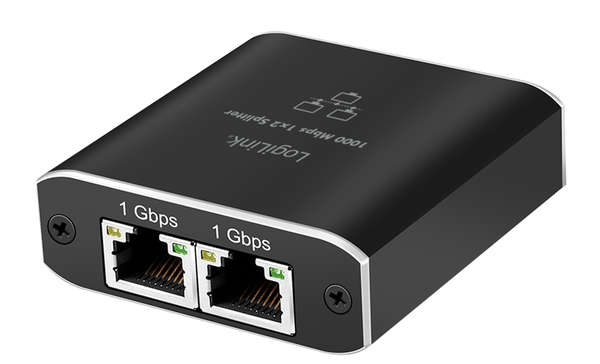 Naar omschrijving van NS0011 - Gigabit Ethernet Splitter 1 to 2, 1000 Mbps, with USB power